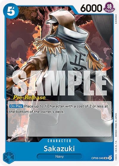 Sakazuki Wings of the Captain Pre-Release Cards One Piece card