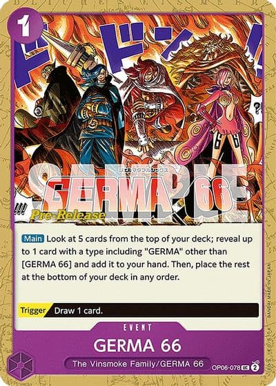 GERMA 66 Wings of the Captain Pre-Release Cards One Piece card