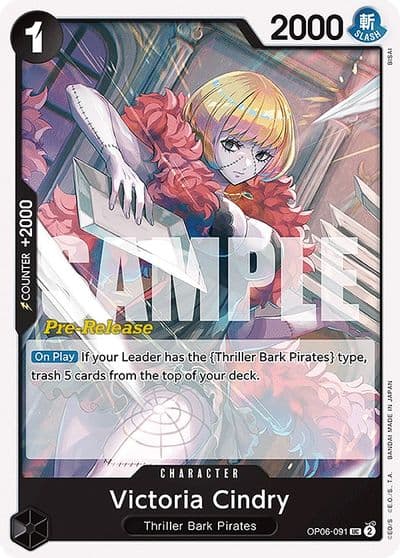 Victoria Cindry Wings of the Captain Pre-Release Cards One Piece card