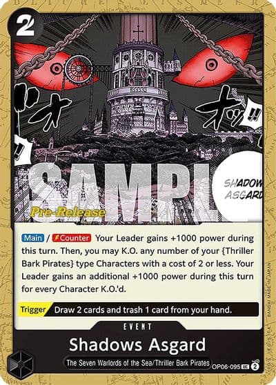 Shadows Asgard Wings of the Captain Pre-Release Cards One Piece card