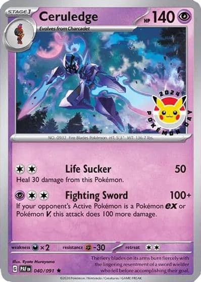 Ceruledge (Pokemon Day 2024) (Cosmos Holo) Miscellaneous Cards & Products Pokemon card