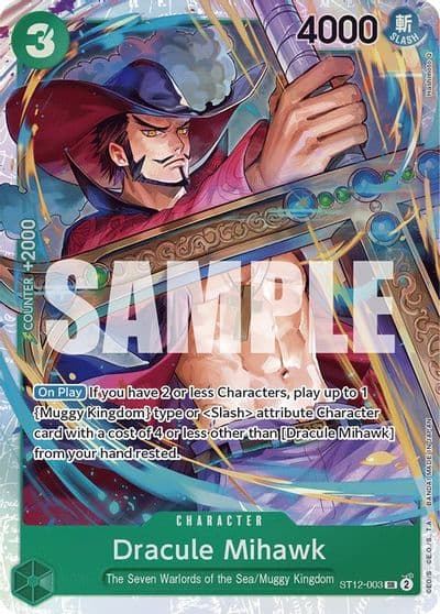 Dracule Mihawk Starter Deck 12: Zoro and Sanji One Piece card