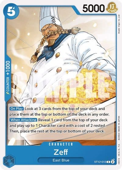 Zeff Starter Deck 12: Zoro and Sanji One Piece card