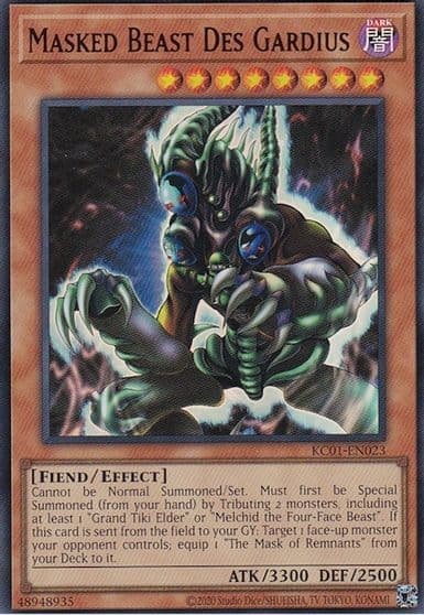 Masked Beast Des Gardius 25th Anniversary Ultimate Kaiba Set Yu-Gi-Oh! card
