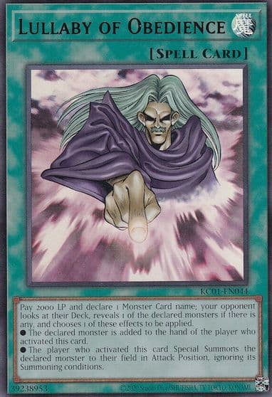 Lullaby of Obedience 25th Anniversary Ultimate Kaiba Set Yu-Gi-Oh! card