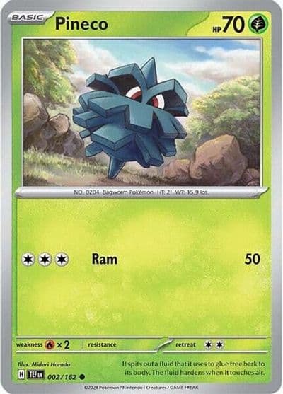 Pineco SV05: Temporal Forces Pokemon card