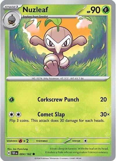 Nuzleaf SV05: Temporal Forces Pokemon card
