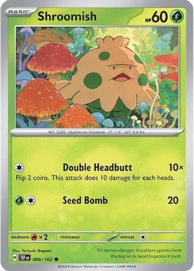 Shroomish SV05: Temporal Forces Pokemon card