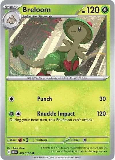 Breloom SV05: Temporal Forces Pokemon card