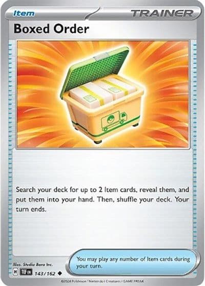 Boxed Order SV05: Temporal Forces Pokemon card