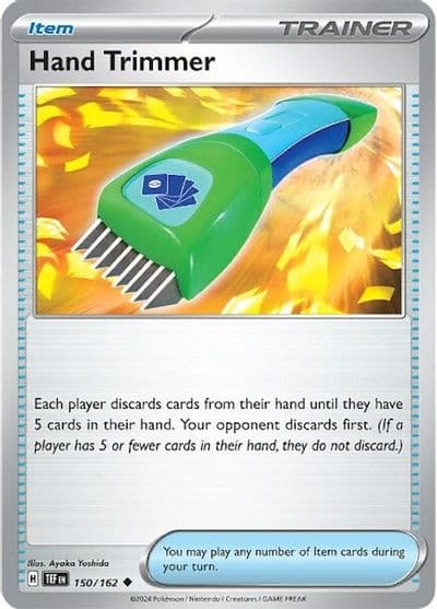 Hand Trimmer SV05: Temporal Forces Pokemon card