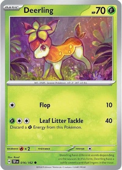 Deerling SV05: Temporal Forces Pokemon card