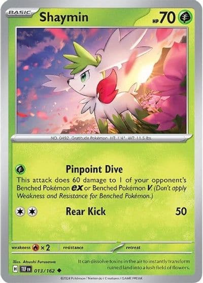 Shaymin SV05: Temporal Forces Pokemon card