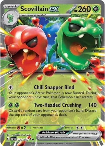 Scovillain ex SV05: Temporal Forces Pokemon card
