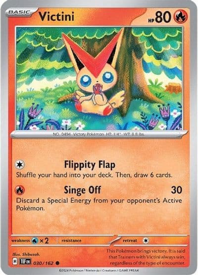 Victini SV05: Temporal Forces Pokemon card