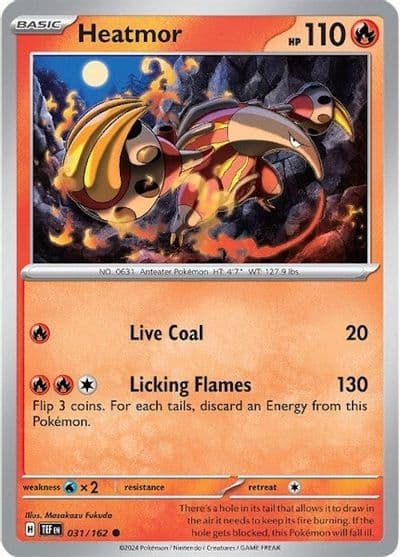 Heatmor SV05: Temporal Forces Pokemon card