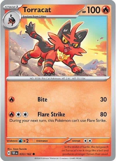 Torracat SV05: Temporal Forces Pokemon card