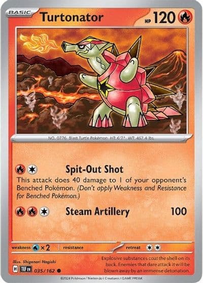 Turtonator SV05: Temporal Forces Pokemon card