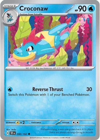 Croconaw SV05: Temporal Forces Pokemon card