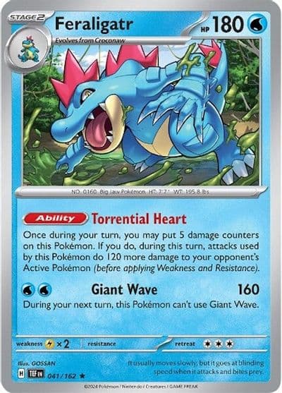 Feraligatr SV05: Temporal Forces Pokemon card