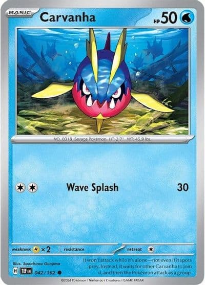 Carvanha SV05: Temporal Forces Pokemon card