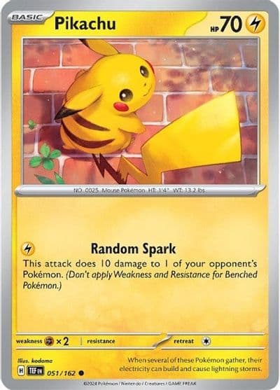 Pikachu SV05: Temporal Forces Pokemon card