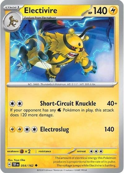 Electivire SV05: Temporal Forces Pokemon card