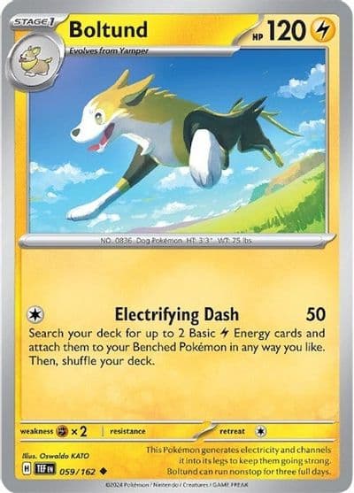 Boltund SV05: Temporal Forces Pokemon card