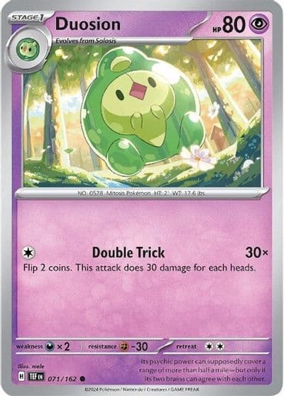 Duosion SV05: Temporal Forces Pokemon card