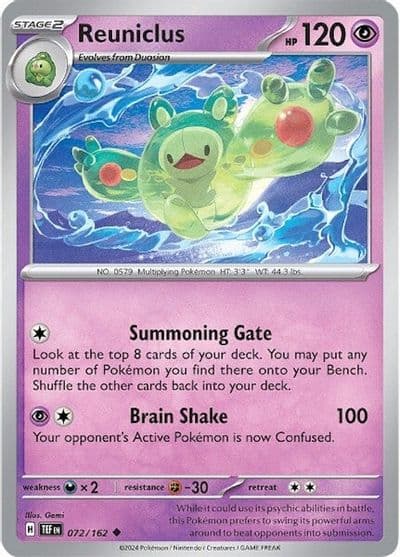 Reuniclus SV05: Temporal Forces Pokemon card