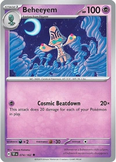 Beheeyem SV05: Temporal Forces Pokemon card