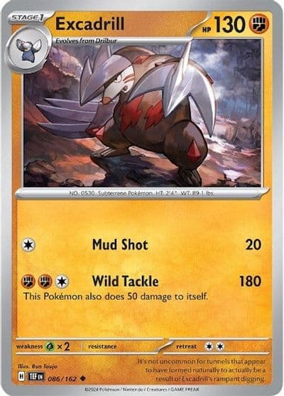 Excadrill SV05: Temporal Forces Pokemon card