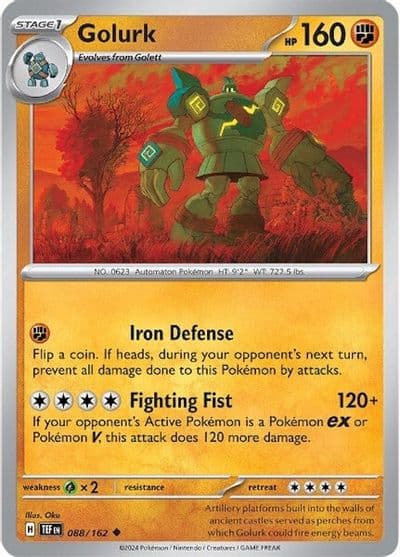 Golurk SV05: Temporal Forces Pokemon card