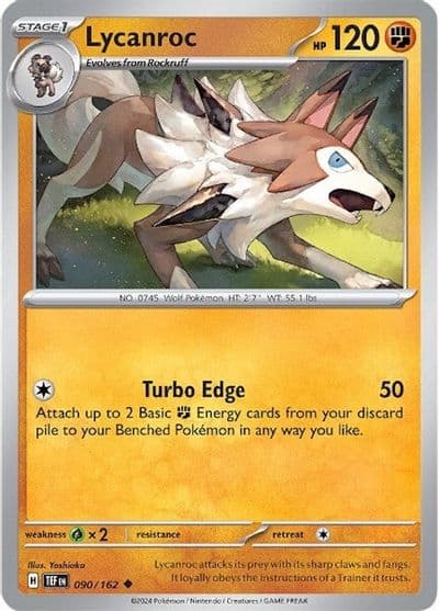 Lycanroc SV05: Temporal Forces Pokemon card
