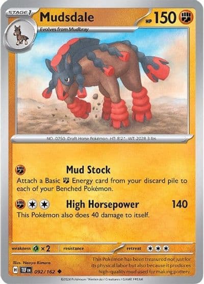 Mudsdale SV05: Temporal Forces Pokemon card