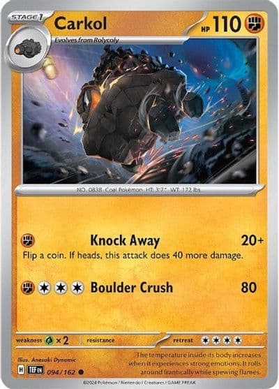 Carkol SV05: Temporal Forces Pokemon card