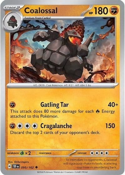 Coalossal SV05: Temporal Forces Pokemon card