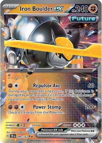 Iron Boulder ex SV05: Temporal Forces Pokemon card
