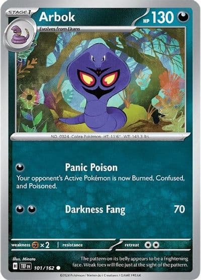 Arbok SV05: Temporal Forces Pokemon card