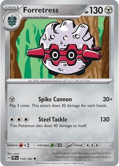 Forretress SV05: Temporal Forces Pokemon card