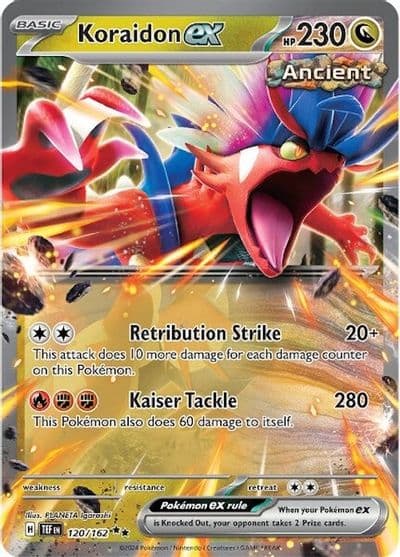 Koraidon ex SV05: Temporal Forces Pokemon card