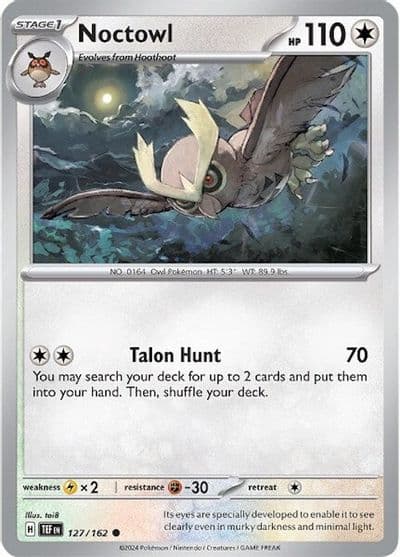 Noctowl SV05: Temporal Forces Pokemon card