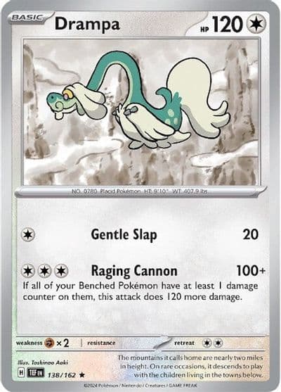 Drampa SV05: Temporal Forces Pokemon card