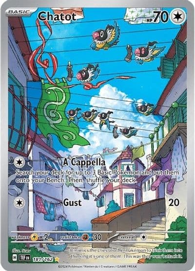 Chatot SV05: Temporal Forces Pokemon card