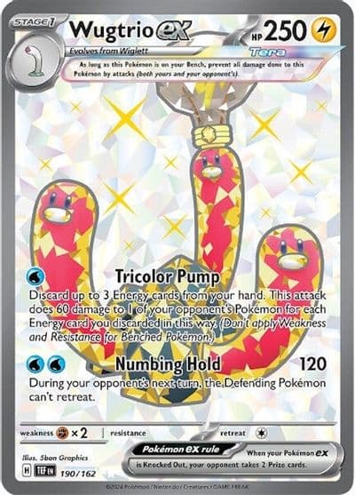 Wugtrio ex SV05: Temporal Forces Pokemon card