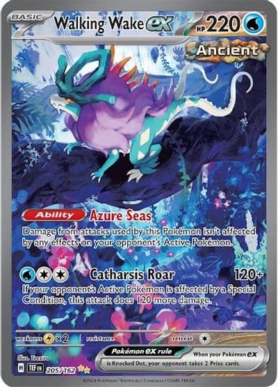 Walking Wake ex SV05: Temporal Forces Pokemon card