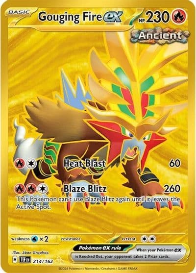 Gouging Fire ex SV05: Temporal Forces Pokemon card