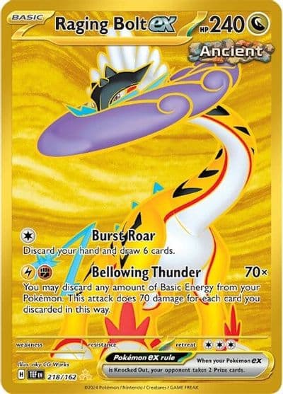 Raging Bolt ex SV05: Temporal Forces Pokemon card