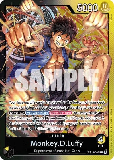 MonkeyDLuffy 003 Ultra Deck: The Three Brothers One Piece card