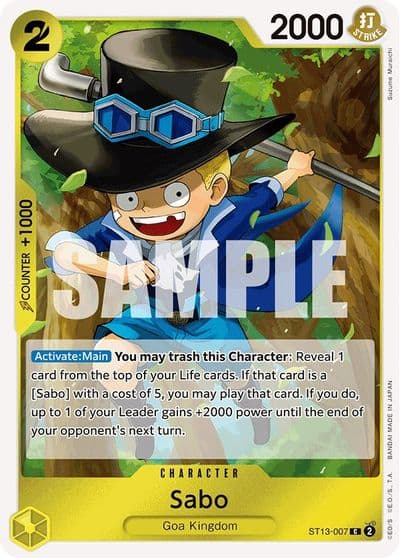 Sabo 007 Ultra Deck: The Three Brothers One Piece card